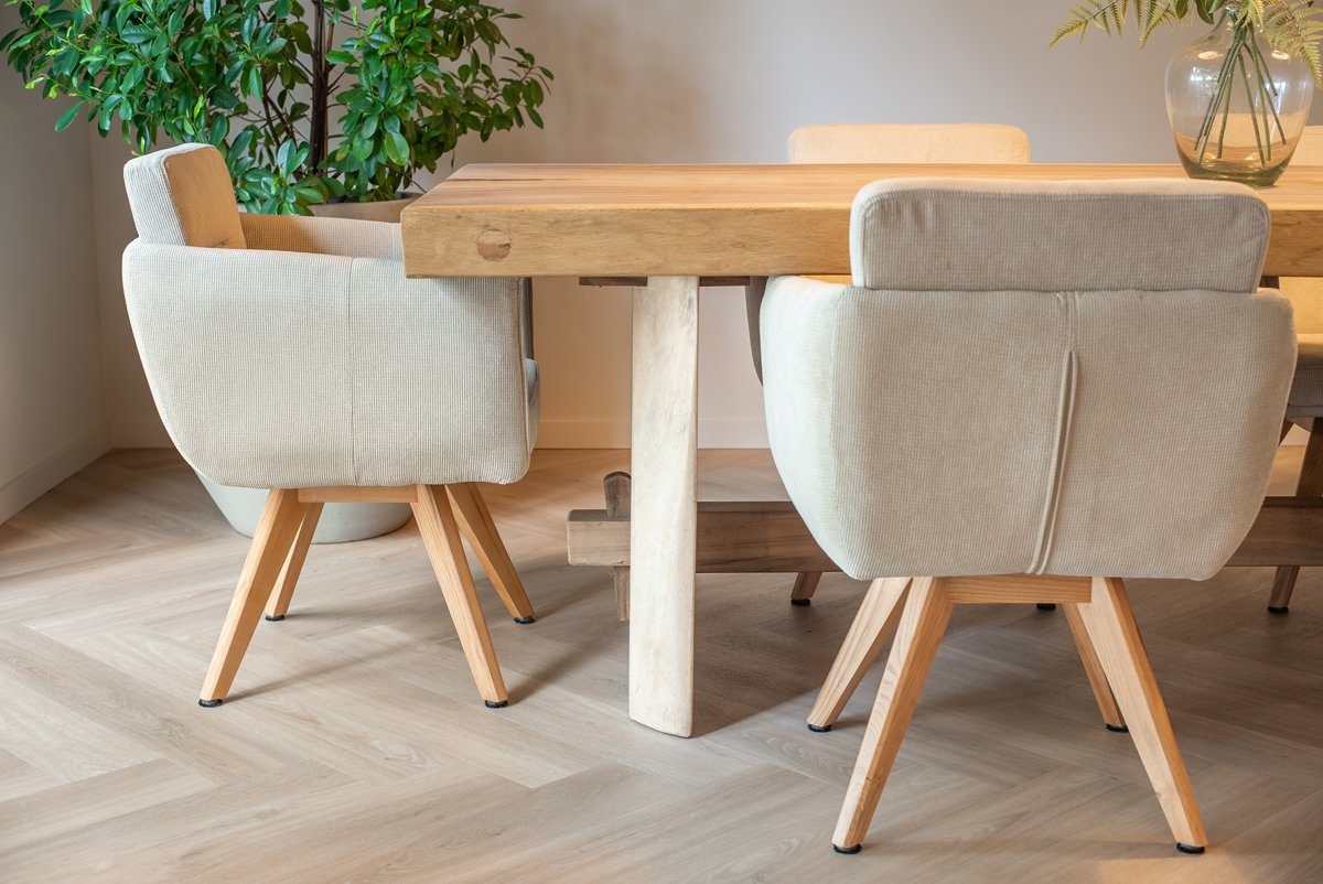 Walvisgraat PVC in kleur Orka Onbehandeld (interieur), foto van leverancier